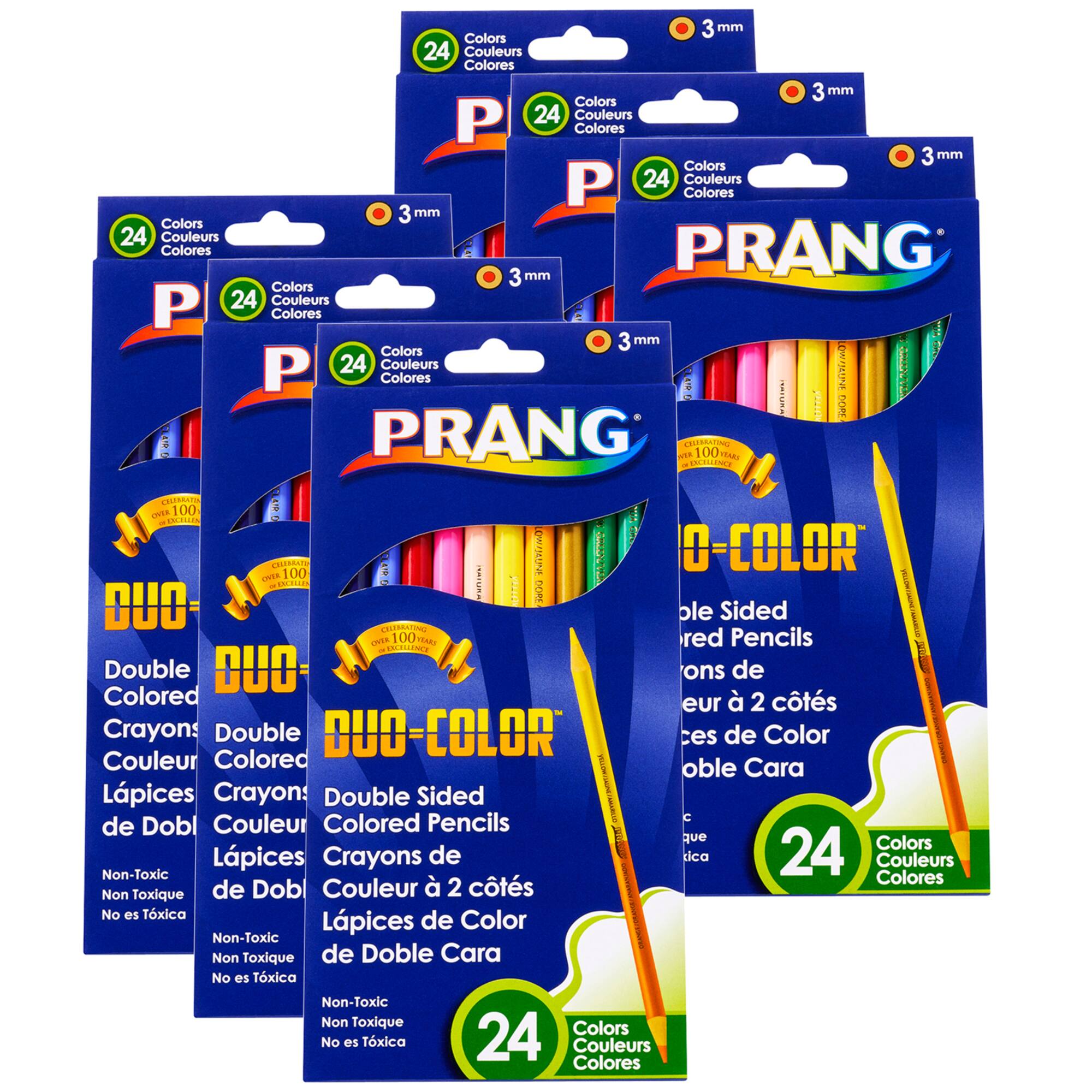 Prang® Duo Colored™ Pencils, 6 Packs of 24 Colors